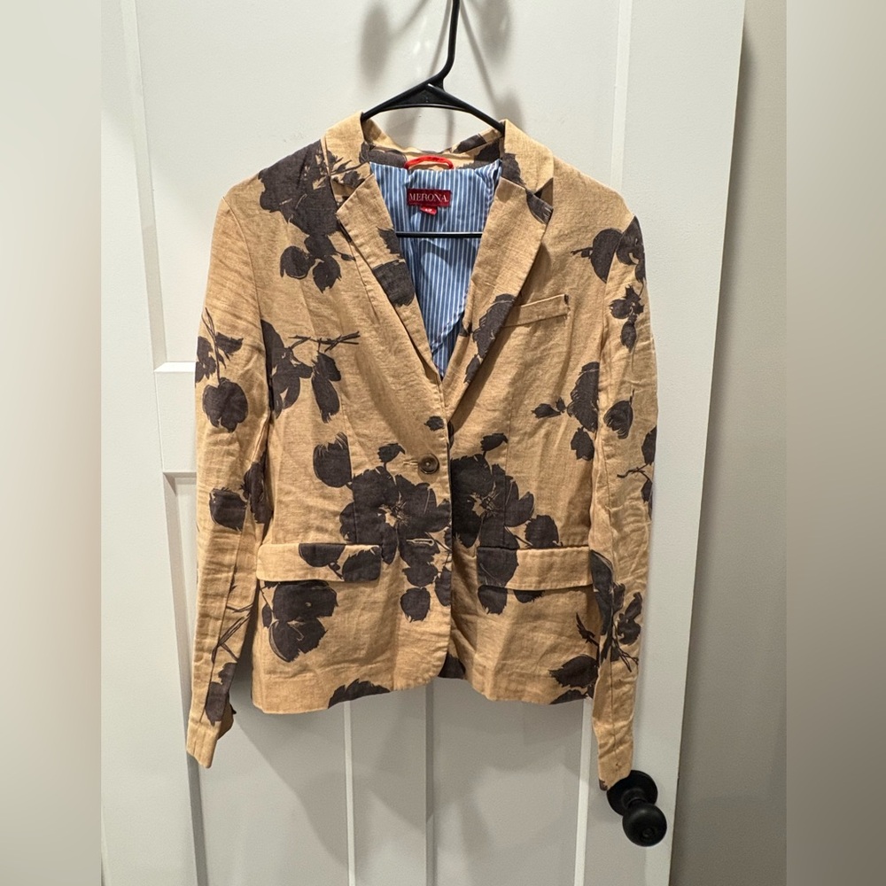 Merona Beige Floral Women's Blazer